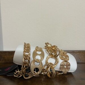 Paparazzi Jewelry Accessories - Gold Bracelets - Lot of 4 - New